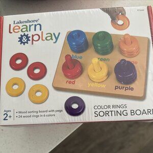 Lakeshore Educational Color Rings Sorting Board